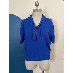 VOLUP 60s Helen Sue Bucaroni Antron Nylon Secretary Blouse